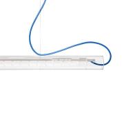 Ingo Maurer Tubular LED hanglamp, wit/blauw