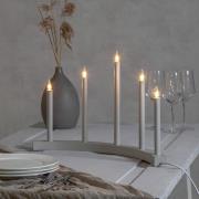Kandelaar Accent, 5-lamps, lichtgrijs