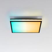 LED plafondlamp Mario, CTT, RGB, 45x45cm, zwart