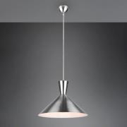 Hanglamp Enzo, 1-lamp, Ø 35 cm, nikkel