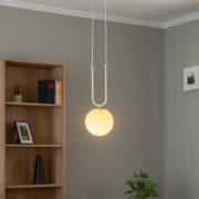 Hanglamp Glam, wit/opaal, 1-lamp