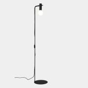 LEDS-C4 Nude Single Curved vloerlamp zwart