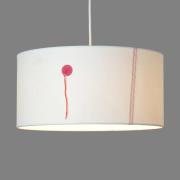 Hanglamp traditioneel schip van zeil wit/rood