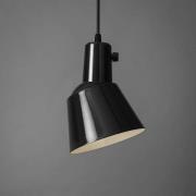 midgard hanglamp K831, zwart geëmailleerd