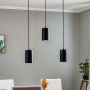 Hanglamp ZW Tube 170, 3-lamps, zwart