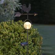 LED solarlamp Windy, toont de windrichting