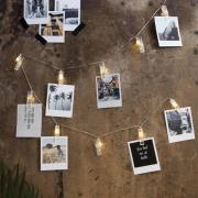 Batterijbediende LED foto-ketting Clippy timer