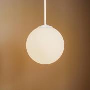 Hanglamp Bosso, 1-lamp, wit, 30cm