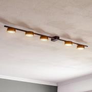 Plafondlamp Pills V, zwart, 5-lamps