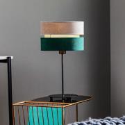 Tafellamp Golden Duo grijs/groen/goud hoogte 50 cm