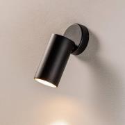 Plafondspot Mono I zwart, binnenkant goud, 1-lamp
