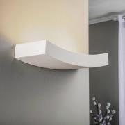 Wandlamp Lino van keramiek, gebogen vorm