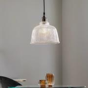 Hanglamp Leana, glas helder, 1-lamp, chroom