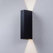 Arcchio Brinja LED buitenwandlamp, zwart, aluminium, IP65