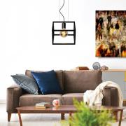 Hanglamp Fabian met metalen kap, 1-lamp