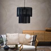 Hanglamp Viento van metaal, mat zwart