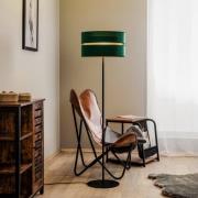 Vloerlamp Duo, groen/goud, Ø 40 cm 1-lamp