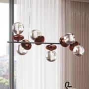 KARE Double Bubble hanglamp 6lamps koper/helder