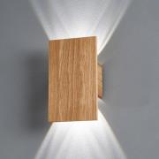 LED wandlamp Shine-Wood eiken 4XLED 15x25cm