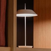 Vibia Mayfair Mini LED tafellamp, accu, wit