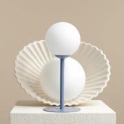 Tafellamp Joel, hoogte 35 cm, blauw/wit