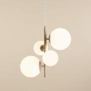 Hanglamp Joel, beige/wit, 4-lamps