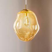 Hanglamp Sol, Ø 35cm, zwart/oranje