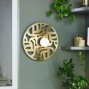 MARKET SET Labyrinth wandlamp, Ø 40 cm messing