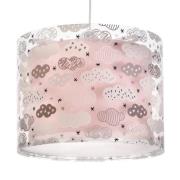 Hanglamp wolken voor kinderkamer, roze