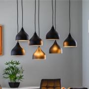 Tattoo 6221 hanglamp 7-lamps zwart/goud