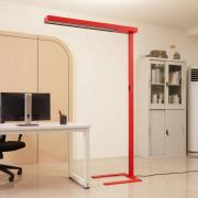 Arcchio LED kantoor vloerlamp Susi, rood, sensor, touchdimmer