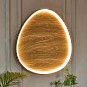 Bezi LED plafondlamp, licht hout, Ø 85 cm, hout, CCT