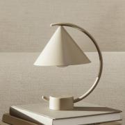 ferm LIVING LED oplaadbare tafellamp Meridian, beige, dimbaar