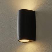 Buitenwandlamp Marta 90 zwart/glanzend GU10 CCT omhoog/omlaag