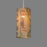 Hanglamp N°91 Perlbohne van jute met koffiezak