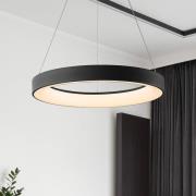 Hanglamp Niseko II, afstandsbediening, Ø 38 cm, zwart