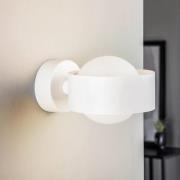 Wandlamp Mado van staal, wit, 1-lamp