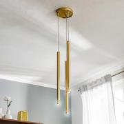 Sopel Laser hanglamp, 3-lamps, goud