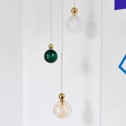 EBB & FLOW Uva M Hanglamp Ball goud klimopgroen