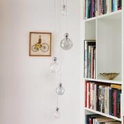 EBB & FLOW Uva M hanglamp, bal zilver, helder