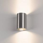 SLV wandlamp Rox, geborsteld aluminium, aluminium, Ø 12,5 cm, omhoog/o...