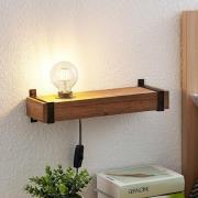 Lindby Sverina wandlamp van hout met stekker