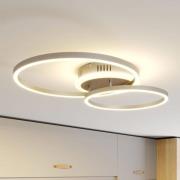Lindby Smart LED plafondlamp Edica, 58 cm, Tuya, CCT