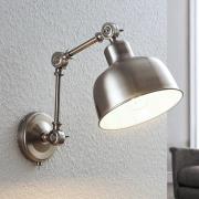 Wandlamp Rosita, gesatineerd nikkel, verstelbaar