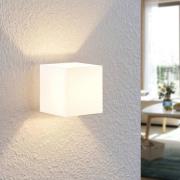 Lindby Nanda glas-wandlamp, hoekig