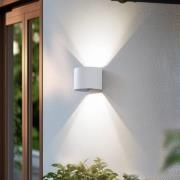 Lindby Smart LED buitenwandlamp Dara wit rond CCT RGB Tuya