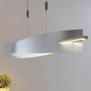 LED hanglamp Marija, verticaale afdekking, zilver