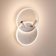 Lucande Tival LED plafondlamp, rond, nikkel