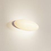 Lucande LED wandlamp Leihlo, wit, kunststof, 8 cm hoog