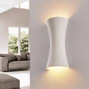 Witte gipswandlamp Edon